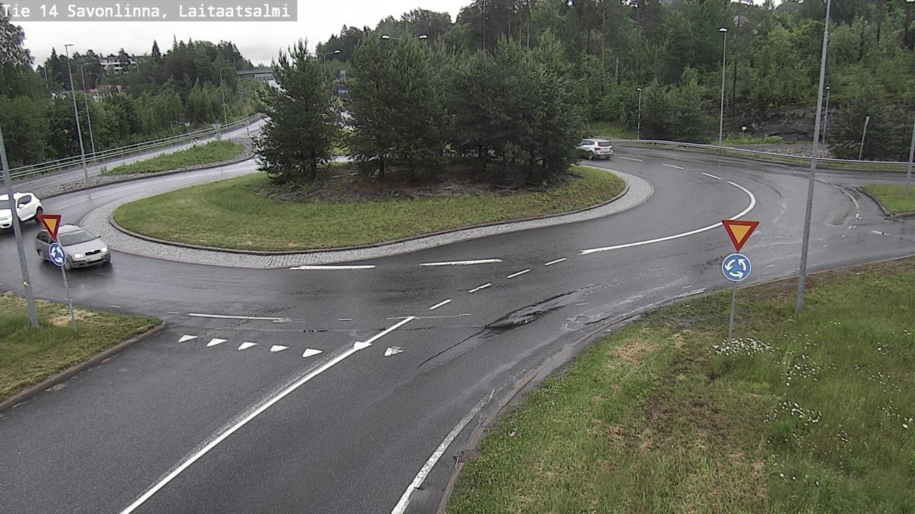 Weather Camera Image Road 14 Savonlinna, Laitaatsalmi, Savonlinna, Etelä-Savo