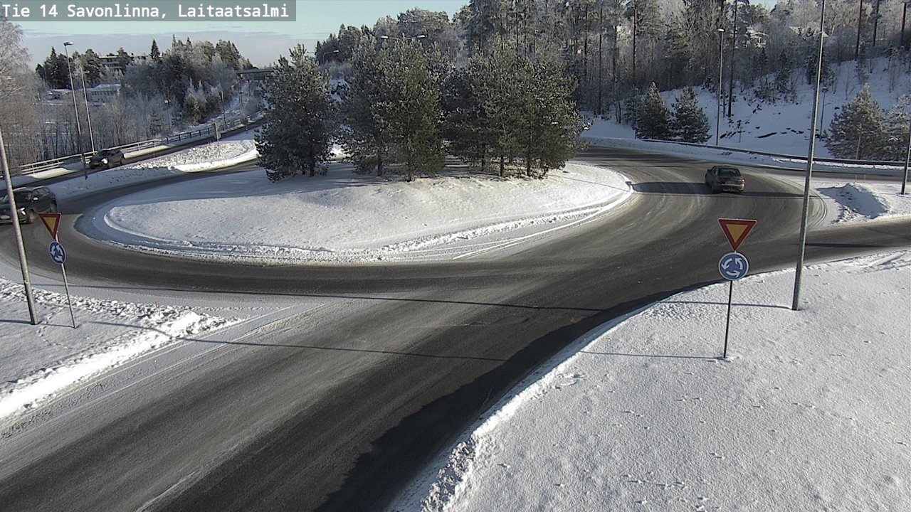 Weather Camera Image Road 14 Savonlinna, Laitaatsalmi, Savonlinna, Etelä-Savo