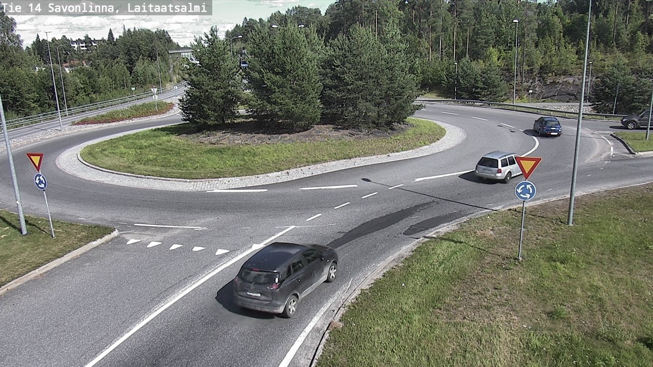 Weather Camera Image Väg 14 Nyslott, Laitaatsalmi, Savonlinna, Etelä-Savo