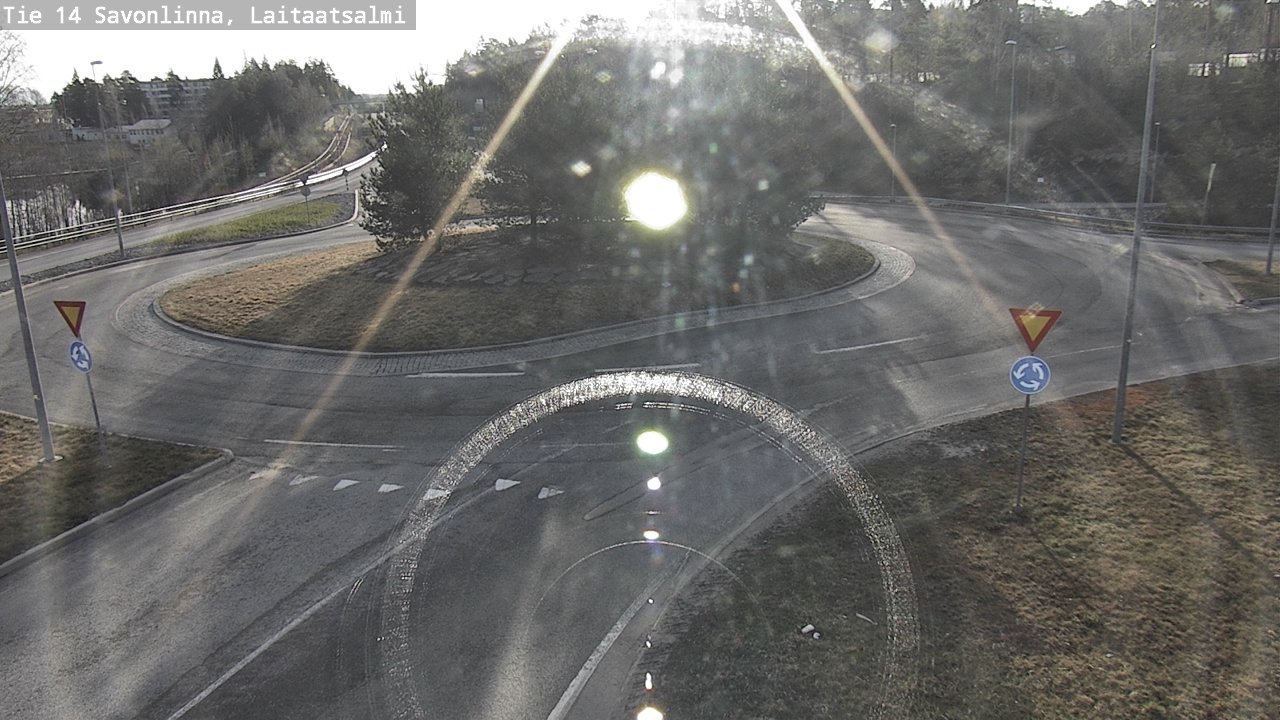 Weather Camera Image Väg 14 Nyslott, Laitaatsalmi, Savonlinna, Etelä-Savo