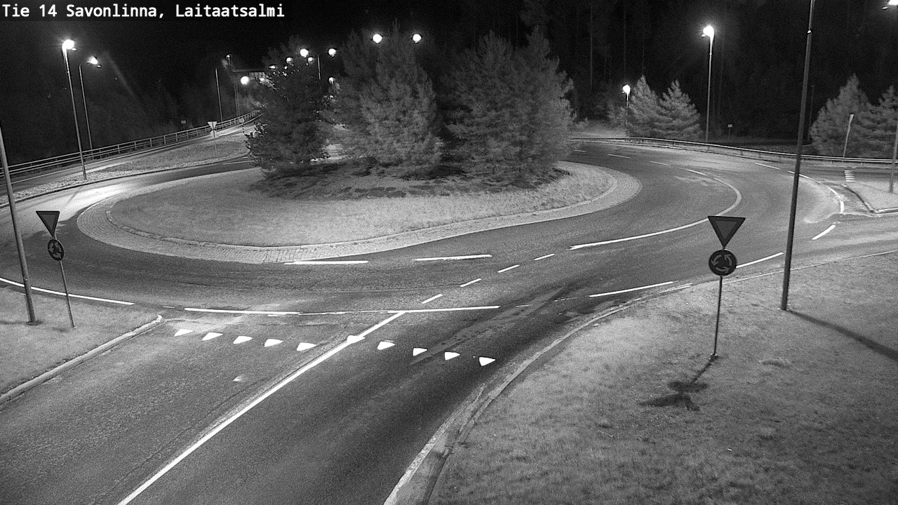 Weather Camera Image Road 14 Savonlinna, Laitaatsalmi, Savonlinna, Etelä-Savo