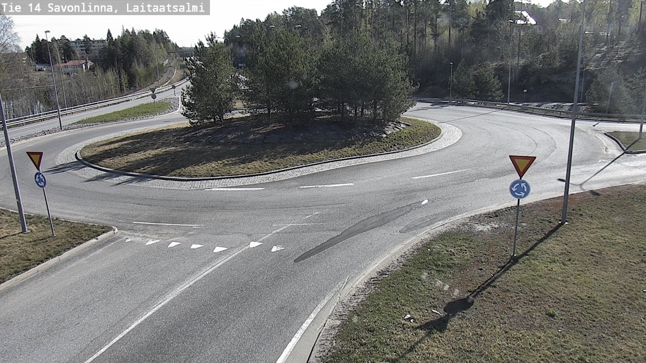 Weather Camera Image Road 14 Savonlinna, Laitaatsalmi, Savonlinna, Etelä-Savo