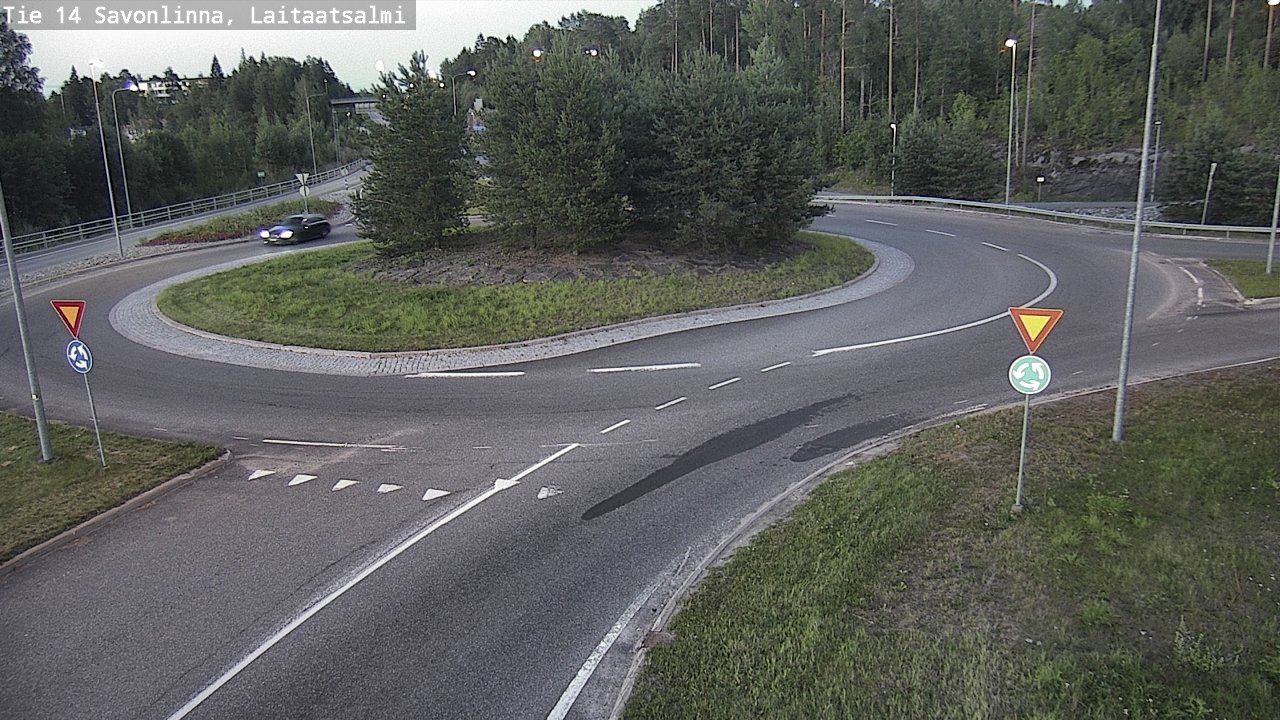 Weather Camera Image Väg 14 Nyslott, Laitaatsalmi, Savonlinna, Etelä-Savo