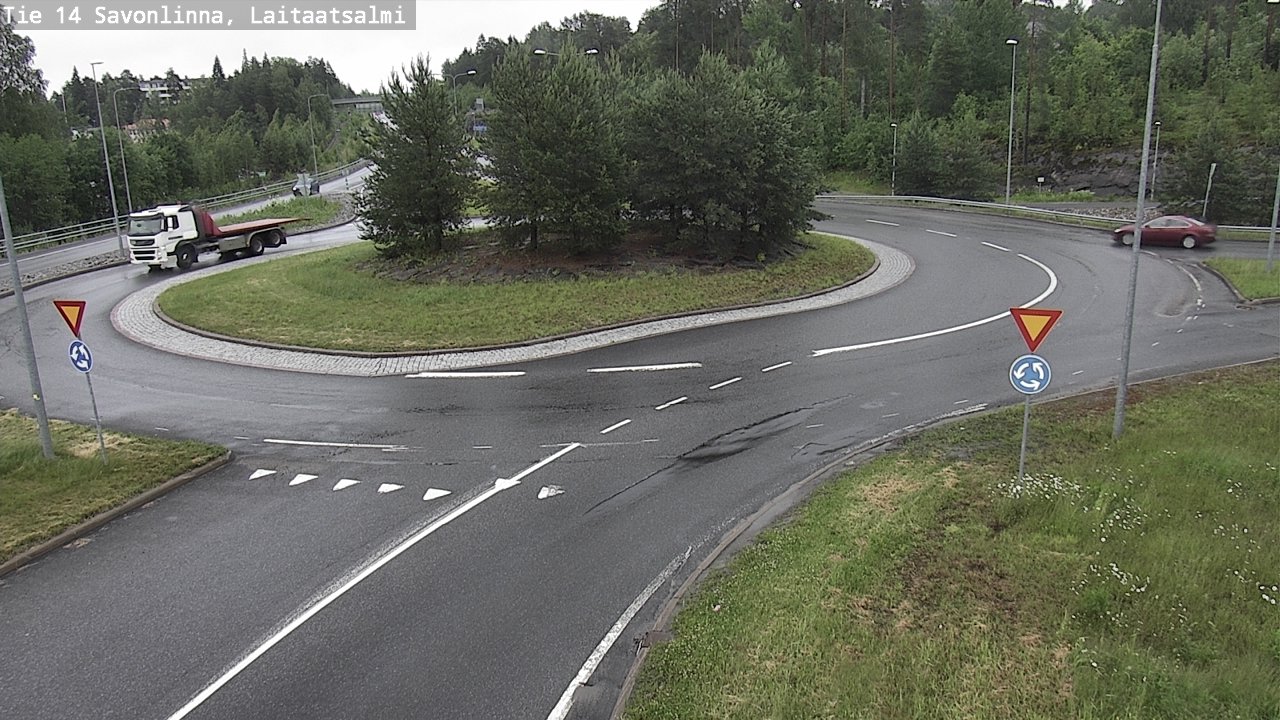 Weather Camera Image Road 14 Savonlinna, Laitaatsalmi, Savonlinna, Etelä-Savo