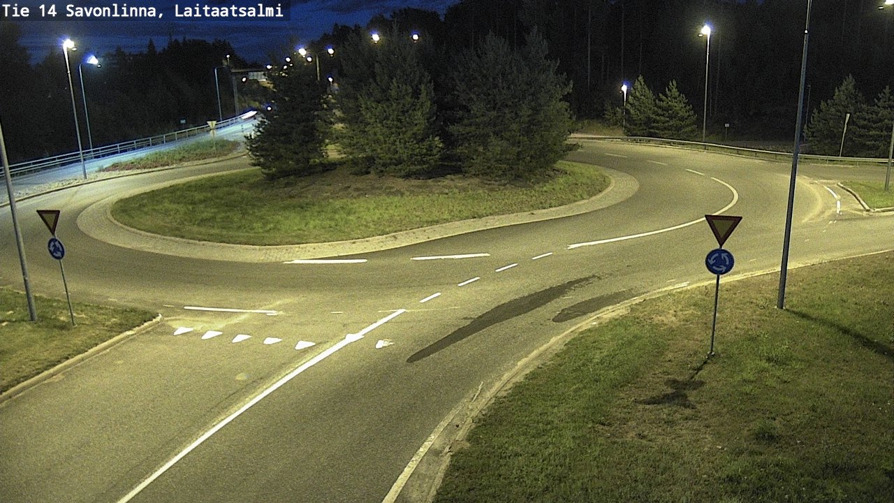 Weather Camera Image Väg 14 Nyslott, Laitaatsalmi, Savonlinna, Etelä-Savo