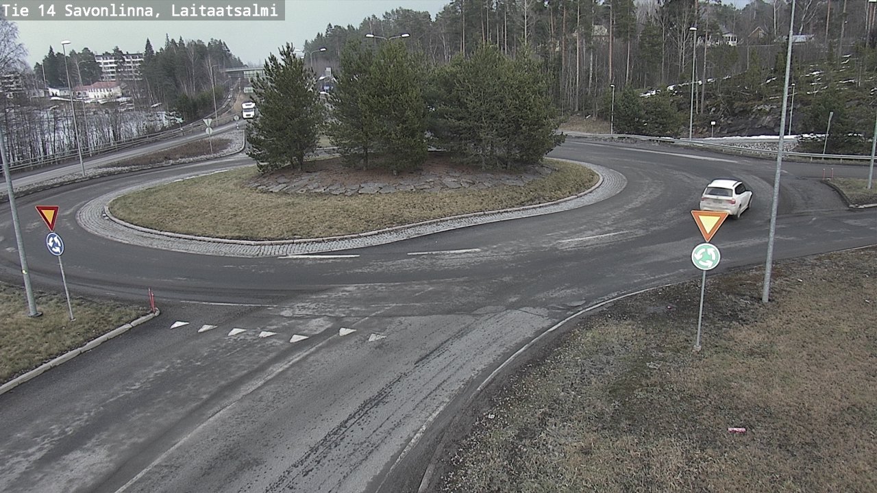 Weather Camera Image Väg 14 Nyslott, Laitaatsalmi, Savonlinna, Etelä-Savo