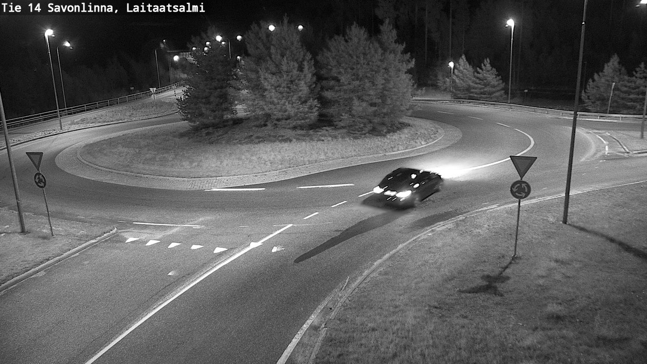 Weather Camera Image Väg 14 Nyslott, Laitaatsalmi, Savonlinna, Etelä-Savo