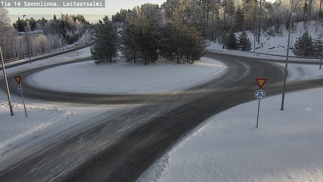 Weather Camera Image Road 14 Savonlinna, Laitaatsalmi, Savonlinna, Etelä-Savo