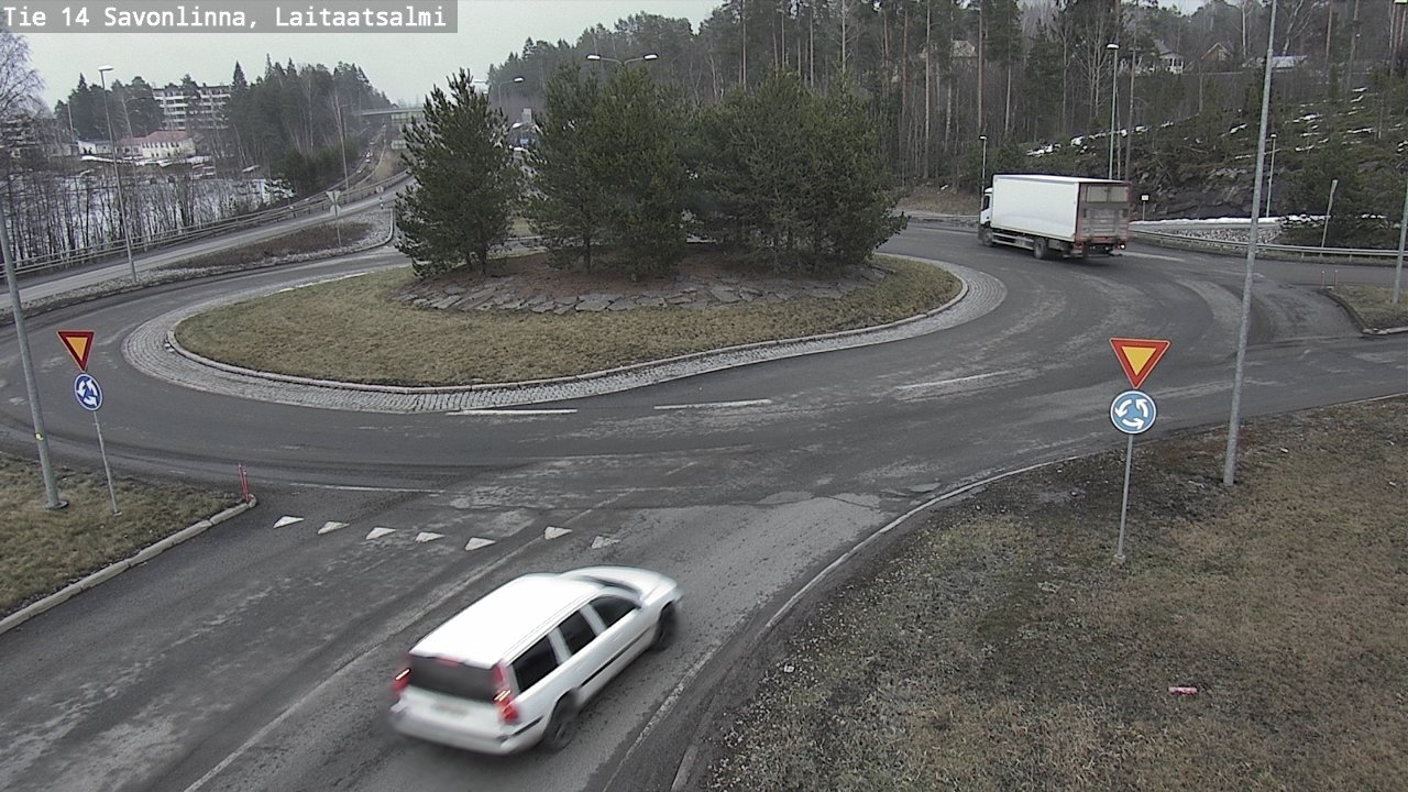 Weather Camera Image Väg 14 Nyslott, Laitaatsalmi, Savonlinna, Etelä-Savo