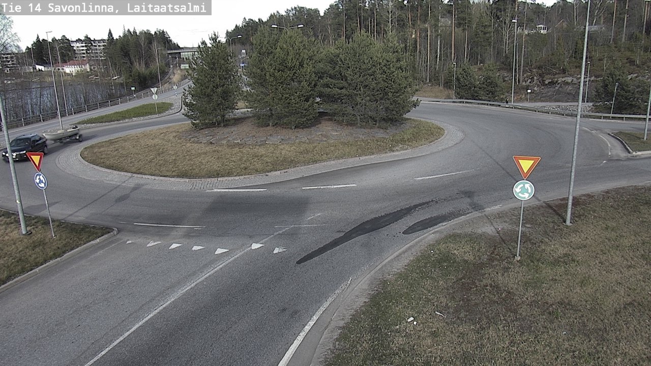 Weather Camera Image Väg 14 Nyslott, Laitaatsalmi, Savonlinna, Etelä-Savo