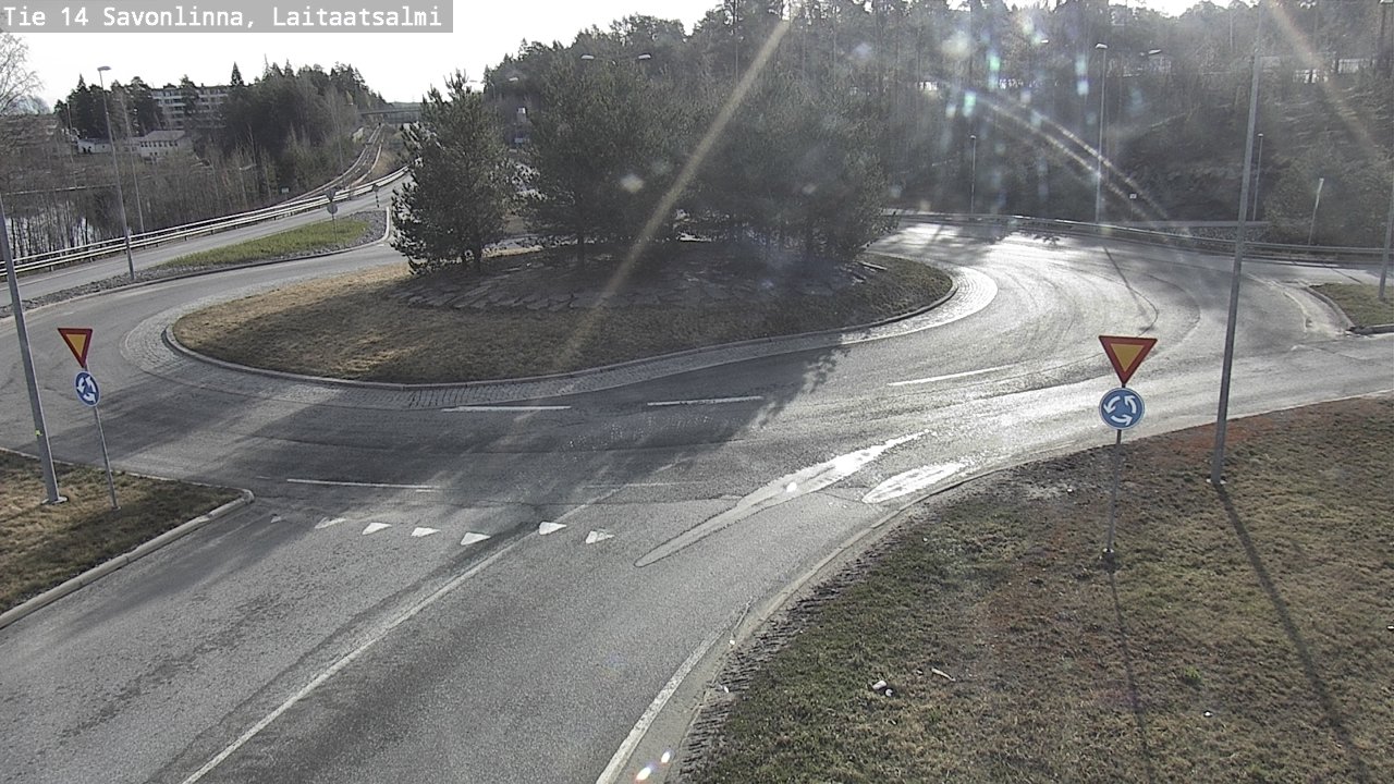 Weather Camera Image Väg 14 Nyslott, Laitaatsalmi, Savonlinna, Etelä-Savo