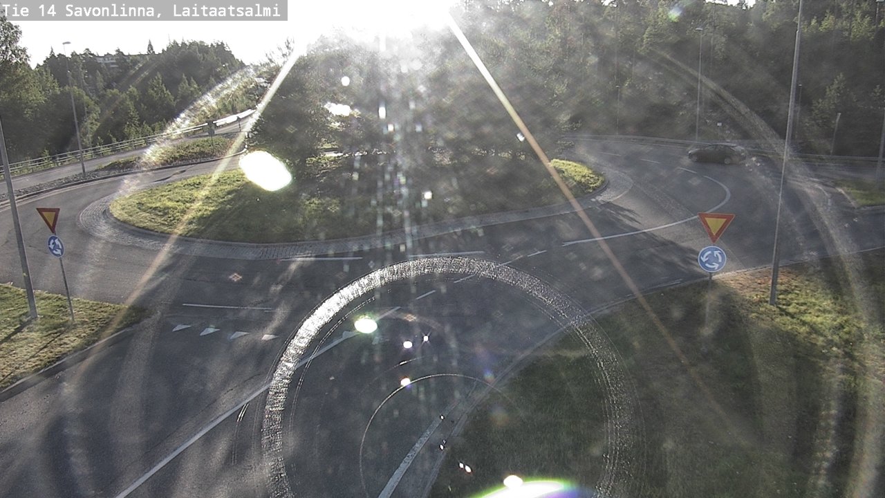 Weather Camera Image Väg 14 Nyslott, Laitaatsalmi, Savonlinna, Etelä-Savo