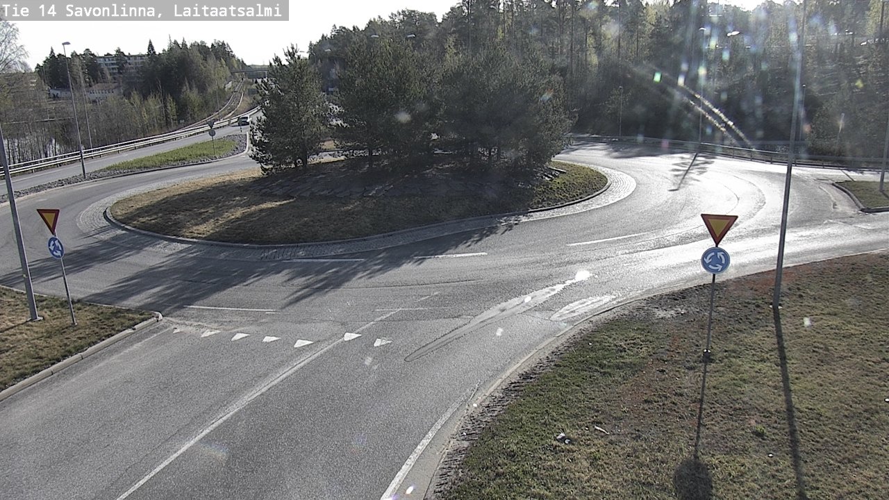 Weather Camera Image Road 14 Savonlinna, Laitaatsalmi, Savonlinna, Etelä-Savo