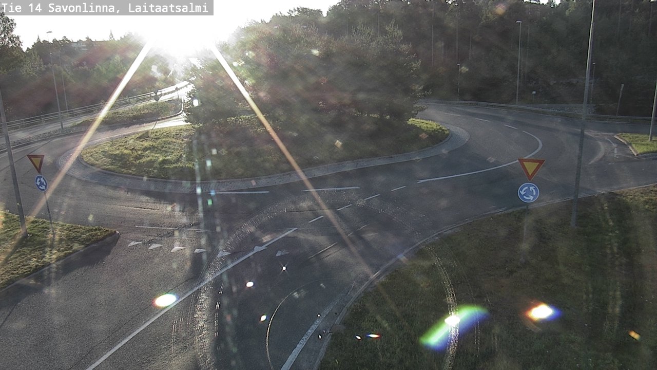 Weather Camera Image Väg 14 Nyslott, Laitaatsalmi, Savonlinna, Etelä-Savo