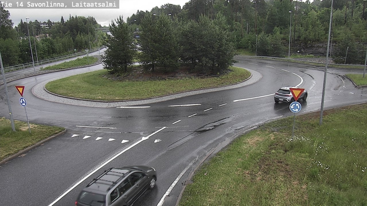 Weather Camera Image Road 14 Savonlinna, Laitaatsalmi, Savonlinna, Etelä-Savo