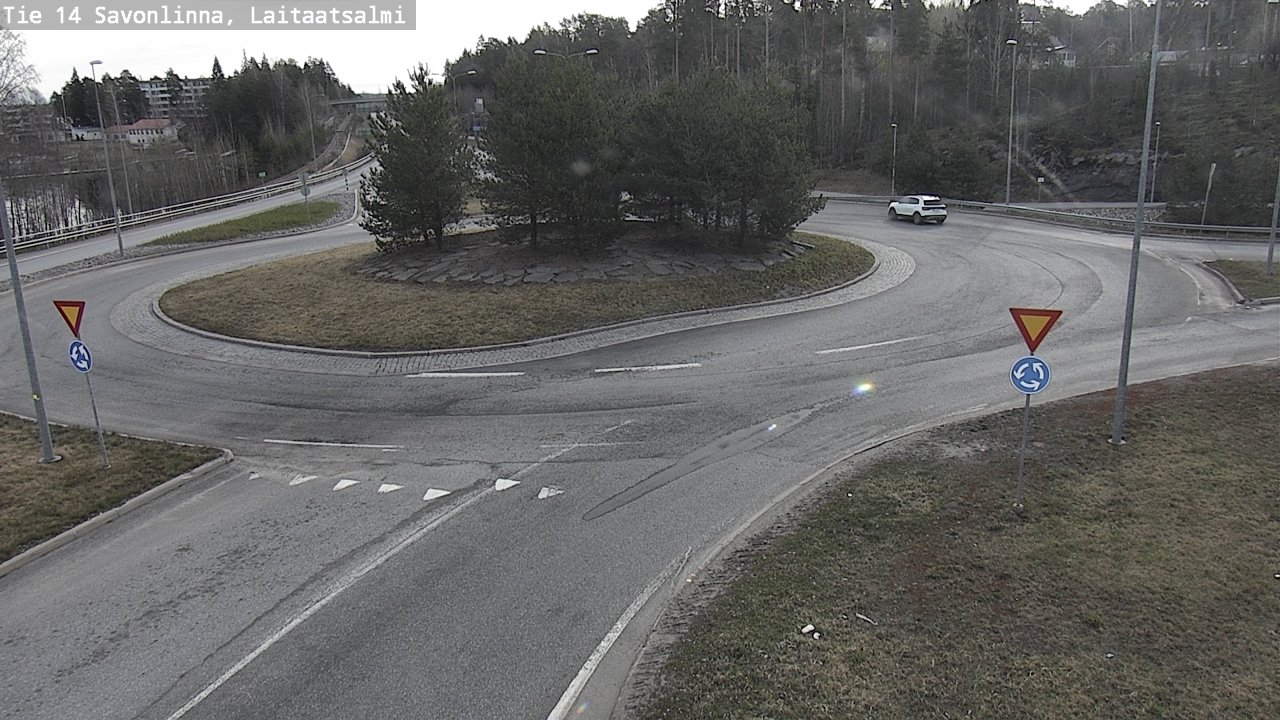 Weather Camera Image Väg 14 Nyslott, Laitaatsalmi, Savonlinna, Etelä-Savo