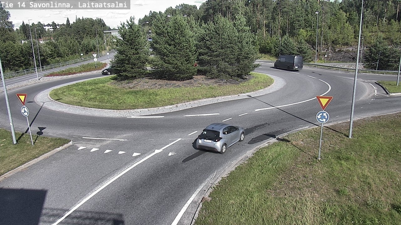 Weather Camera Image Väg 14 Nyslott, Laitaatsalmi, Savonlinna, Etelä-Savo
