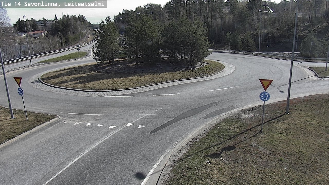 Weather Camera Image Väg 14 Nyslott, Laitaatsalmi, Savonlinna, Etelä-Savo