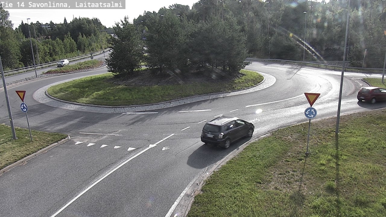 Weather Camera Image Road 14 Savonlinna, Laitaatsalmi, Savonlinna, Etelä-Savo