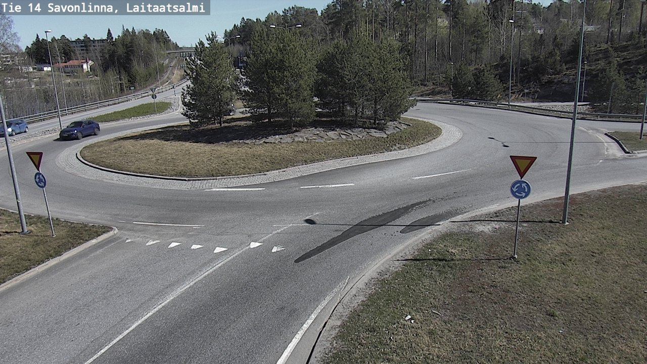 Weather Camera Image Road 14 Savonlinna, Laitaatsalmi, Savonlinna, Etelä-Savo