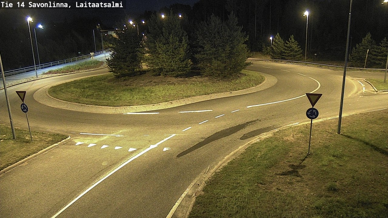 Weather Camera Image Väg 14 Nyslott, Laitaatsalmi, Savonlinna, Etelä-Savo
