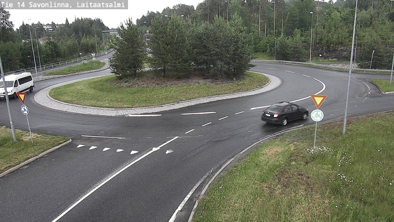 Weather Camera Image Road 14 Savonlinna, Laitaatsalmi, Savonlinna, Etelä-Savo