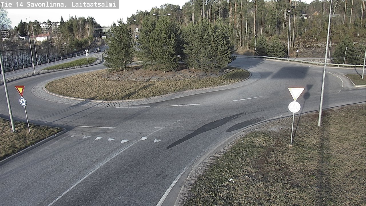 Weather Camera Image Väg 14 Nyslott, Laitaatsalmi, Savonlinna, Etelä-Savo