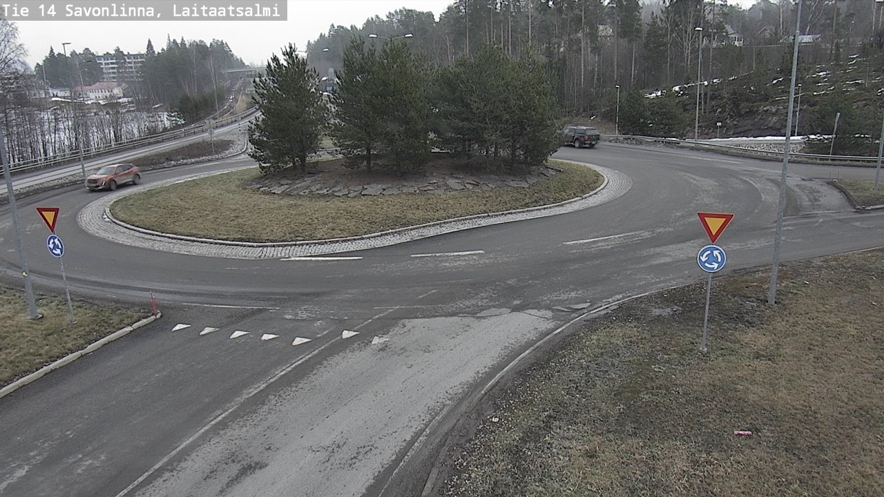 Weather Camera Image Road 14 Savonlinna, Laitaatsalmi, Savonlinna, Etelä-Savo