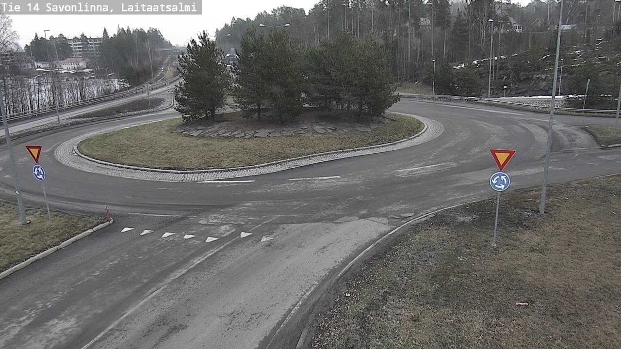 Weather Camera Image Väg 14 Nyslott, Laitaatsalmi, Savonlinna, Etelä-Savo