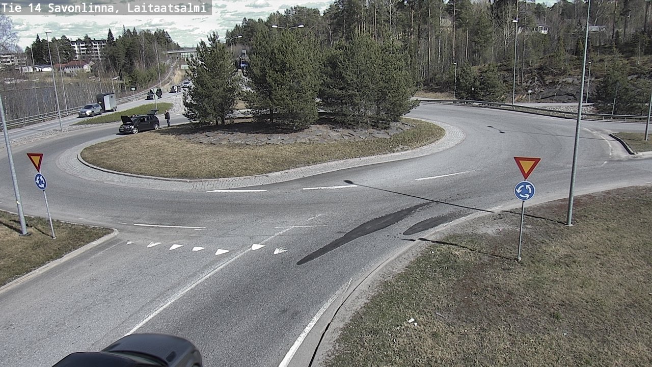 Weather Camera Image Väg 14 Nyslott, Laitaatsalmi, Savonlinna, Etelä-Savo