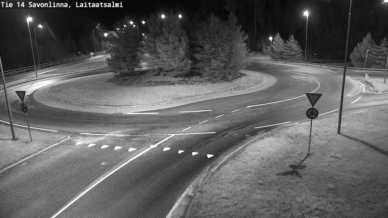 Weather Camera Image Road 14 Savonlinna, Laitaatsalmi, Savonlinna, Etelä-Savo