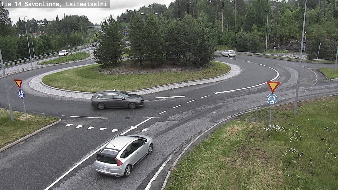 Weather Camera Image Road 14 Savonlinna, Laitaatsalmi, Savonlinna, Etelä-Savo