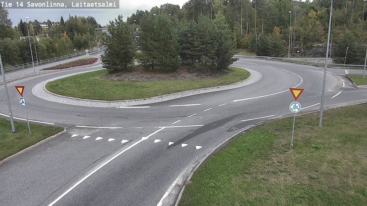Weather Camera Image Road 14 Savonlinna, Laitaatsalmi, Savonlinna, Etelä-Savo