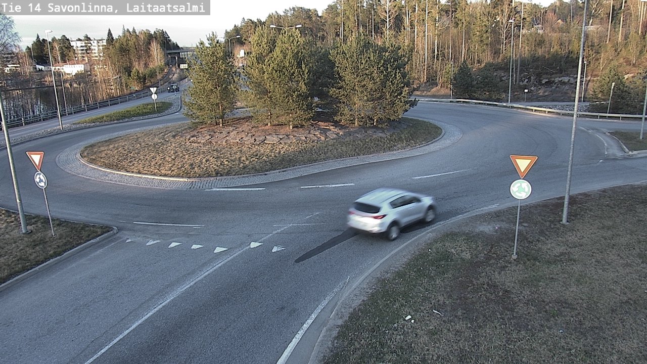 Weather Camera Image Väg 14 Nyslott, Laitaatsalmi, Savonlinna, Etelä-Savo
