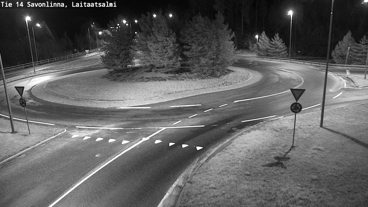 Weather Camera Image Road 14 Savonlinna, Laitaatsalmi, Savonlinna, Etelä-Savo