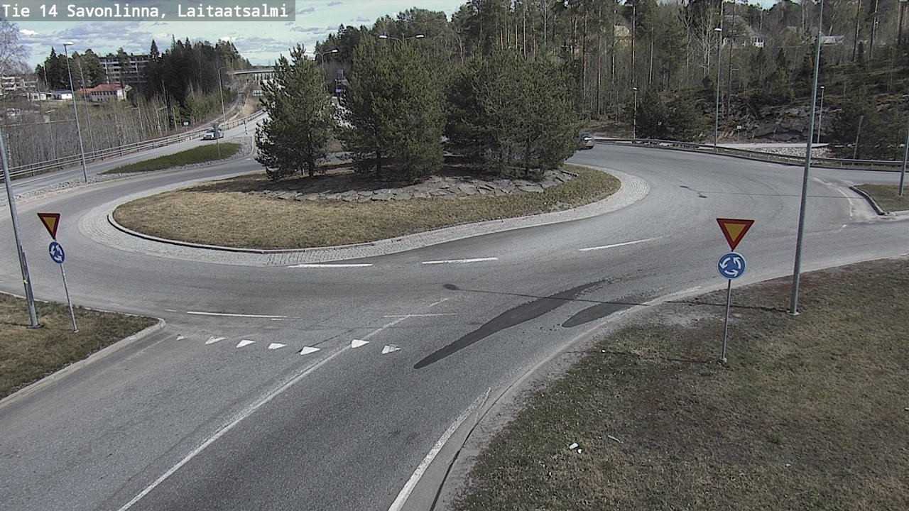 Weather Camera Image Väg 14 Nyslott, Laitaatsalmi, Savonlinna, Etelä-Savo