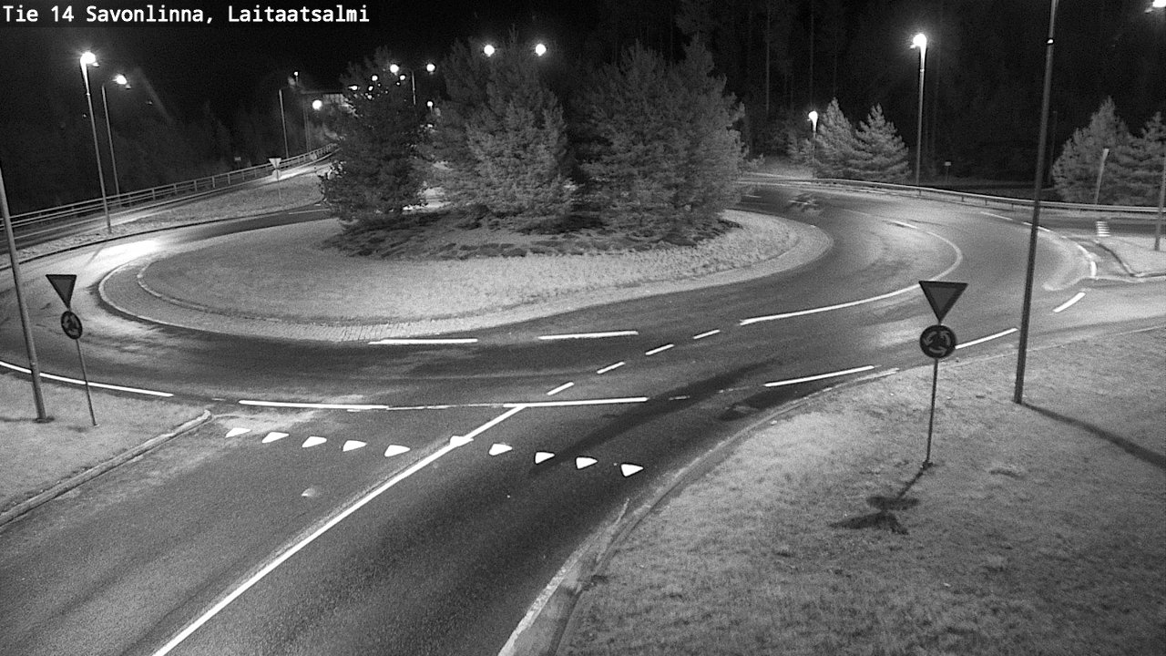 Weather Camera Image Road 14 Savonlinna, Laitaatsalmi, Savonlinna, Etelä-Savo