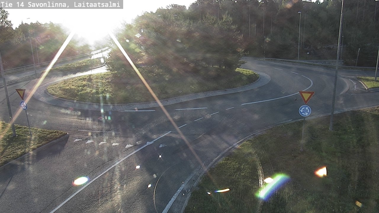 Weather Camera Image Väg 14 Nyslott, Laitaatsalmi, Savonlinna, Etelä-Savo