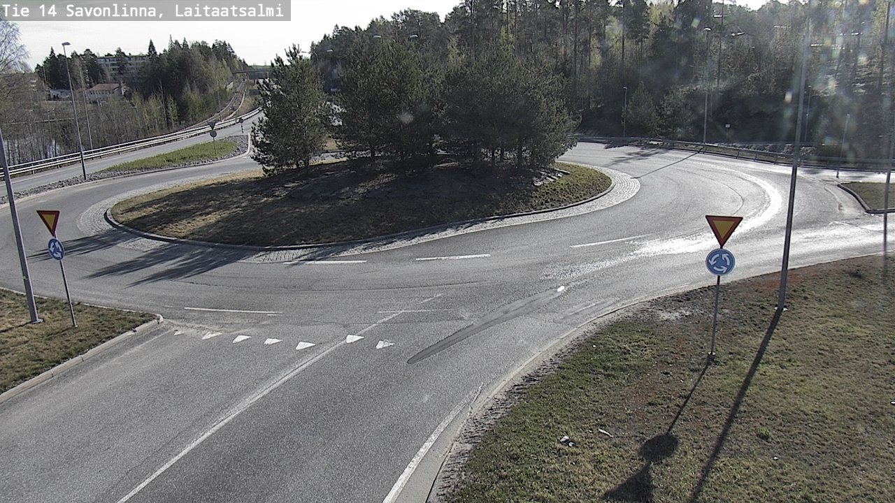 Weather Camera Image Road 14 Savonlinna, Laitaatsalmi, Savonlinna, Etelä-Savo