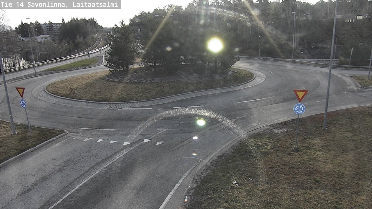Weather Camera Image Väg 14 Nyslott, Laitaatsalmi, Savonlinna, Etelä-Savo