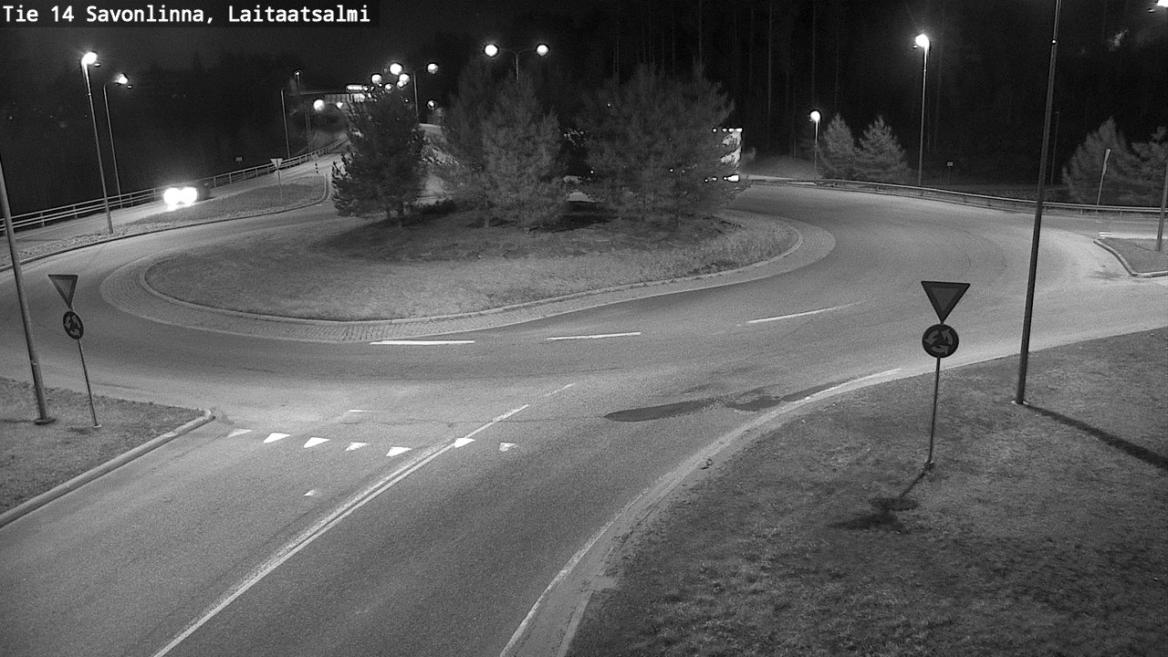 Weather Camera Image Road 14 Savonlinna, Laitaatsalmi, Savonlinna, Etelä-Savo