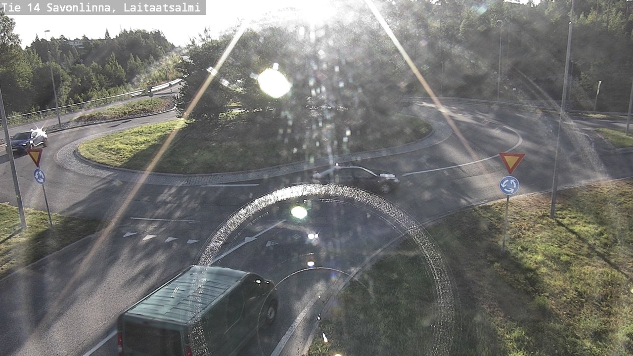Weather Camera Image Väg 14 Nyslott, Laitaatsalmi, Savonlinna, Etelä-Savo