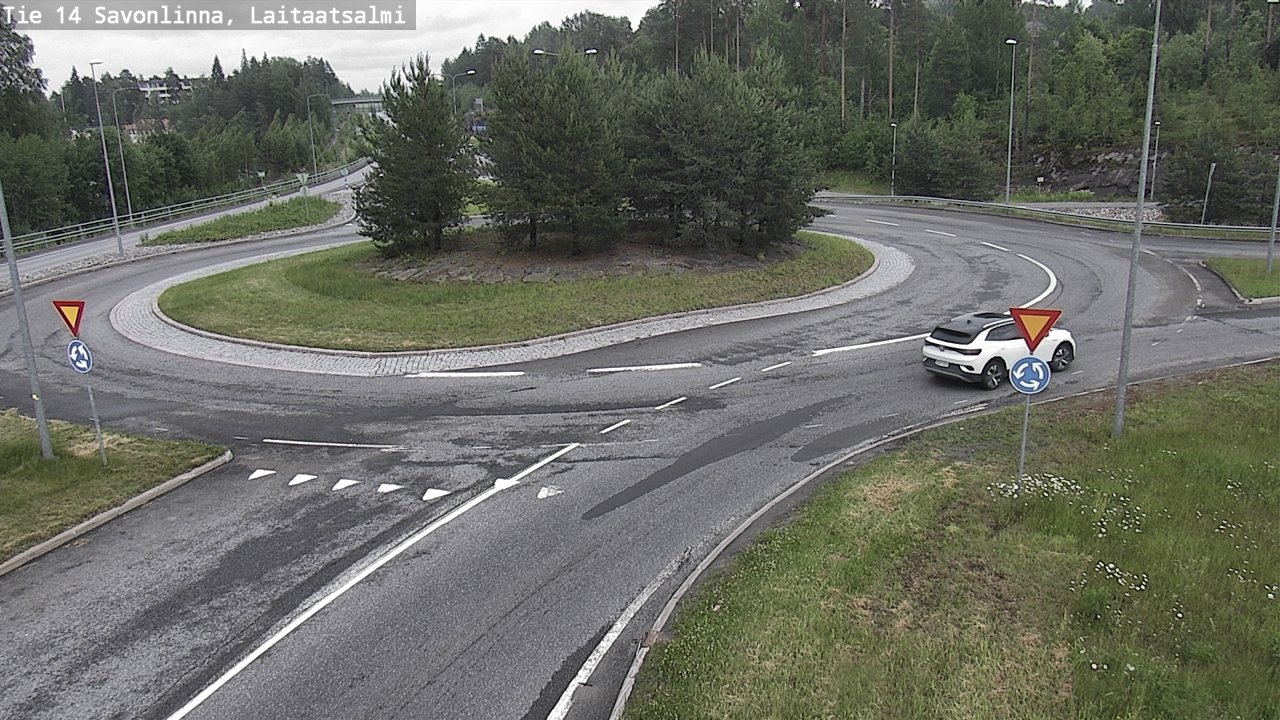 Weather Camera Image Road 14 Savonlinna, Laitaatsalmi, Savonlinna, Etelä-Savo