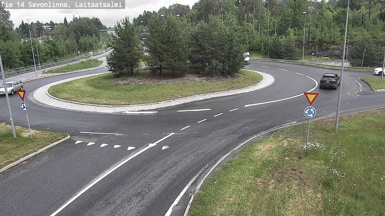 Weather Camera Image Road 14 Savonlinna, Laitaatsalmi, Savonlinna, Etelä-Savo