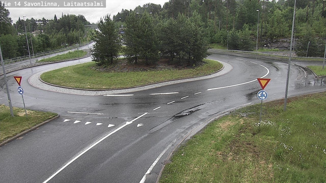 Weather Camera Image Väg 14 Nyslott, Laitaatsalmi, Savonlinna, Etelä-Savo