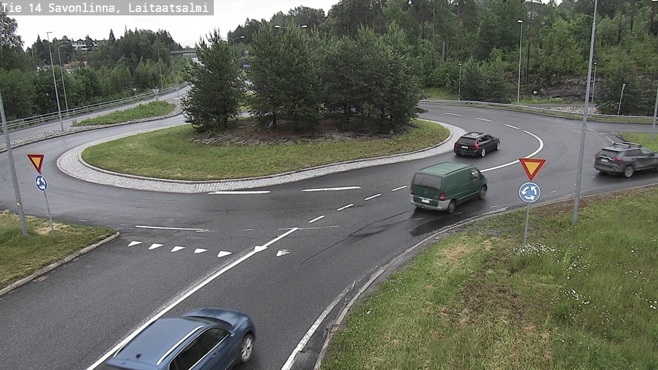 Weather Camera Image Road 14 Savonlinna, Laitaatsalmi, Savonlinna, Etelä-Savo