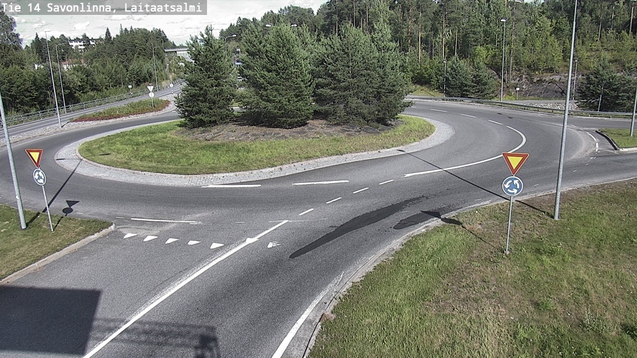 Weather Camera Image Väg 14 Nyslott, Laitaatsalmi, Savonlinna, Etelä-Savo
