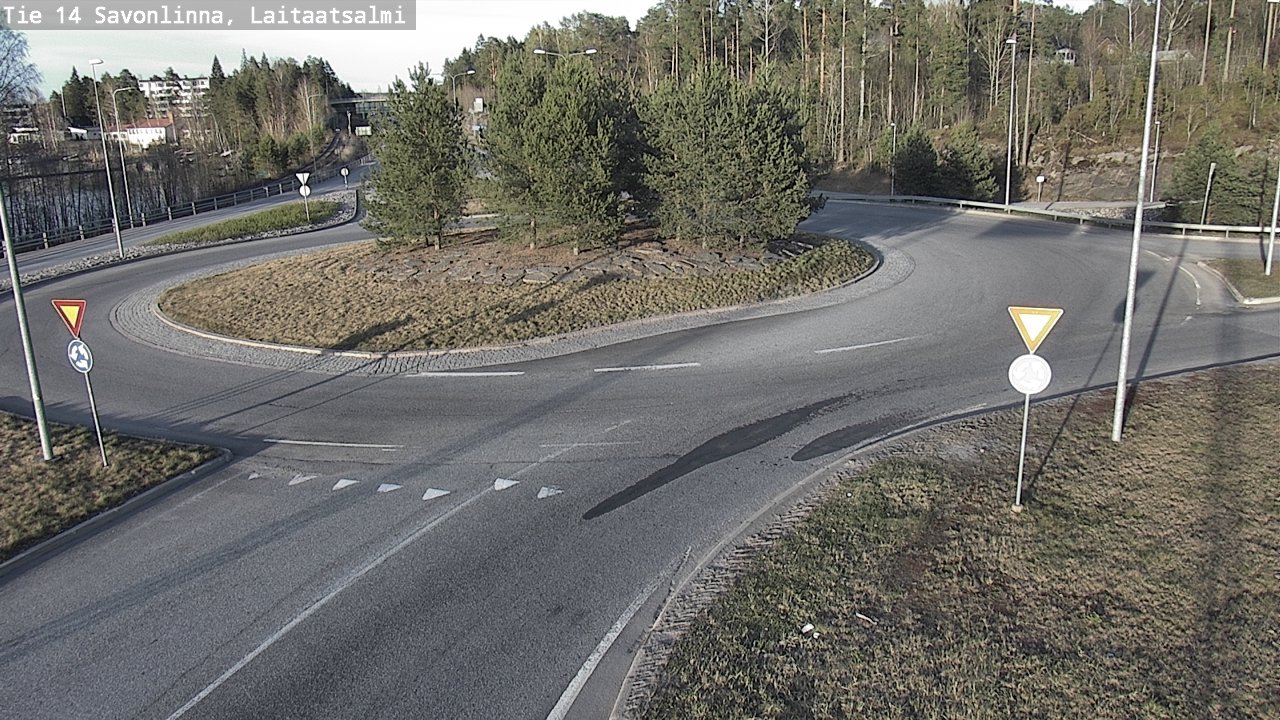 Weather Camera Image Väg 14 Nyslott, Laitaatsalmi, Savonlinna, Etelä-Savo