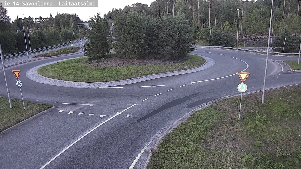 Weather Camera Image Väg 14 Nyslott, Laitaatsalmi, Savonlinna, Etelä-Savo
