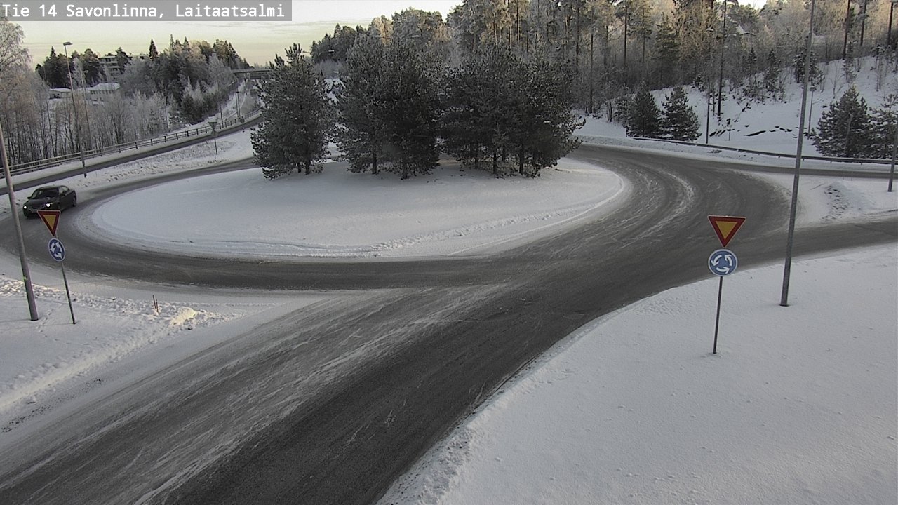 Weather Camera Image Road 14 Savonlinna, Laitaatsalmi, Savonlinna, Etelä-Savo